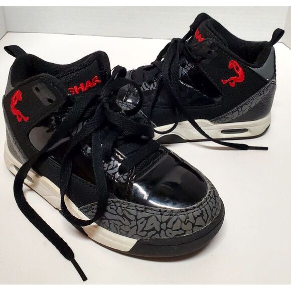 Shaq Sneakers Black & Red Youth 12 BYSQ40AC001 Dunkman Basketball High Top Shoes - Picture 1 of 11